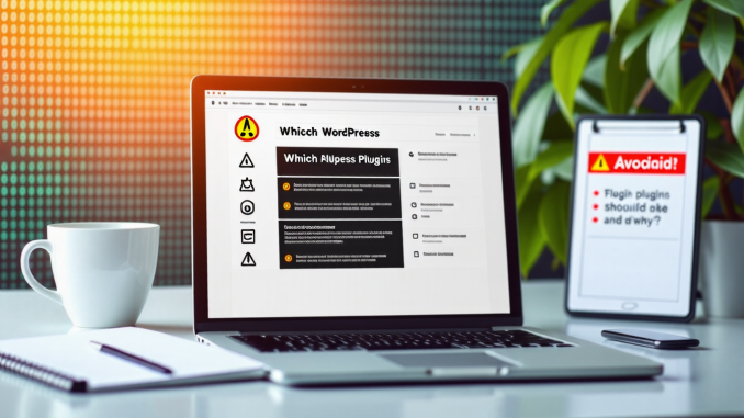 découvrez les plugins wordpress à éviter absolument pour garantir la sécurité et la performance de votre site. cet article explore les raisons derrière ces choix et vous aide à faire les meilleurs choix pour votre projet en ligne.